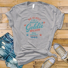 Movie Parody T-Shirt - Major Goldie Wilson Design on a Soft Premium Tee - Free Tracked UK Postage