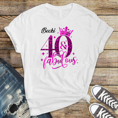 Personalized 40th Birthday T-Shirt – Party Crew Tee