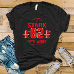 Stark Metal Works T-Shirt – Movie Parody Design