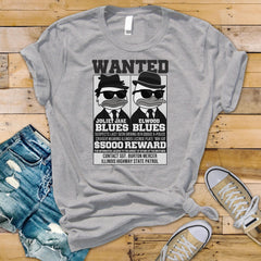 80s Movie Parody T-Shirt - Wanted Design on a Soft Premium Tee - Fast Tracked UK Postage