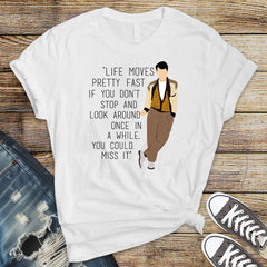 Movie Parody Graphic Tee – Life Moves Fast Design