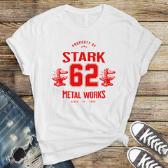 Movie Parody T-Shirt - Stark Metal Works Est 1962 Design on Premium Tee - Free Tracked UK Postage
