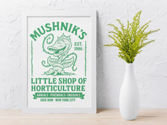 80s Movie Parody Framed Print - Little Shop of Horticulture Design - Fast and Free UK Tracked Post.