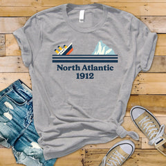 90s Movie Parody T-Shirt - North Atlantic 1912 Sinking Ship Design on Softsyle Premium Tee - Funny Graphic Tee with Tracked UK Postage