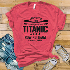 90's Movie Parody T-Shirt - Rowing Team Royal Regatta 1912 Design on Softstyle Premium Tee - Funny Graphic Tee with Tracked UK Postage