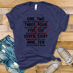 Horror Shirt - Freddy's Coming For You : 80s Movie Parody, Fast Tracked UK Shipping