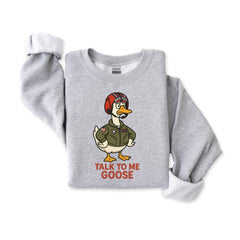 Talk to Me Goose Sweatshirt: Movie Parody Graphic, Fast UK Tracked Post