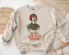 Talk to Me Goose Sweatshirt: Movie Parody Graphic Top - Gildan Heavyweight - Free Tracked UK Shipping