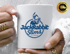 Movie Parody Mug: Jack Rabbit Slims Design - Personalized Colour Choice