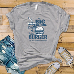 90's Movie Parody T-Shirt - Big Kahuna Burger Design on Softstyle Premium Tee - Funny Graphic Tee with Tracked UK Postage