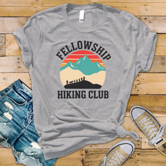 Fellowship Hiking Club T-Shirt: Movie Parody Softstyle Tee