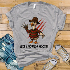 Horror T-Shirt - Just a Horror Goose Design on Softstyle Tee