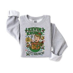 Kevin Krunch Christmas Sweatshirt: Gildan Heavy Blend, Fast Tracked Post