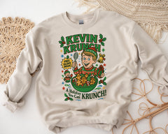 Kevin Krunch Christmas Sweatshirt: Gildan Heavy Blend, Fast Tracked Post