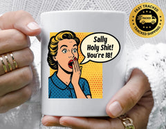 Personalised 18th Birthday Mug: "Shit 18" Design - Fast Tracked Post