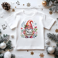 Kids Christmas Shirt: Merry Xmas Gnome - Gildan Heavyweight Cotton