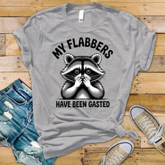 My Flabbers have been Gasted Design ! Raccoon Funny Shirt: Tracked UK Shipping