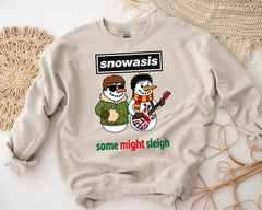Funny Christmas Sweatshirt: Snowasis Music Design - Gildan Heavyweight Blend