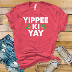 Christmas T-Shirt - Yippiee Ki Yay Design