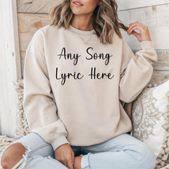Custom Song Lyric Sweatshirt: Personalized Unisex Jumper