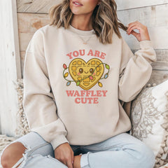Waffley Sweatshirt: Funny Cult TV Show Graphic