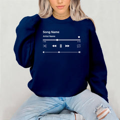 Custom Song Name Sweatshirt - Personalised Music Jumper - Worldwide Shipping