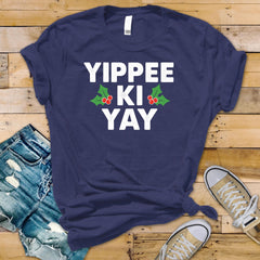Christmas T-Shirt - Yippiee Ki Yay Design
