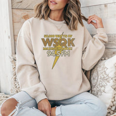 WSQK Sweatshirt: Maximum Rock Cult TV Show Design - Tracked UK Post
