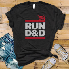 Run D&D T-Shirt: Graphic Tee - Fast and Fast Tracked UK postage