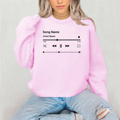 Custom Song Name Sweatshirt - Personalised Music Jumper - UK Tracked Post