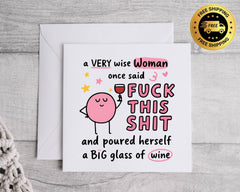 Personalised Birthday Card for Her - Fuck this Shit Design