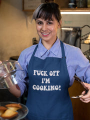 Funny Rude Apron - Fuck Off I'm Cooking Design - Fast Tracked Shipping
