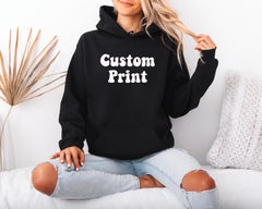 Custom Print Hoodie: Gildan Heavyweight, Adult & Kids Sizes - Fast UK Tracked Post