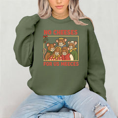 No Cheeses for us Meeces Christmas Sweatshirt - Free Tracked Post