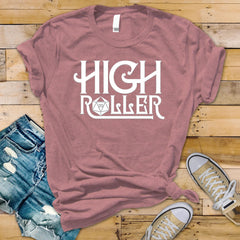 D&D T-Shirt: High Roller Design - Fast and Fast Tracked UK postage