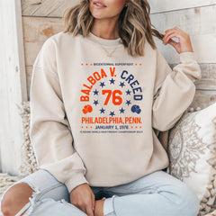 Movie Parody Sweatshirt: Boxing Balboa v Creed 50th Anniversary 2026 -Gildan Heavyweight