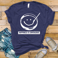 Happiness is Contagious T-Shirt - Cult TV Parody Design , Unisex Softstyle