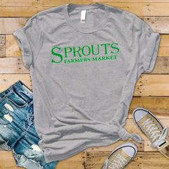 Sprouts Farmers Market T-Shirt - Cult TV Parody Design , Unisex Softstyle