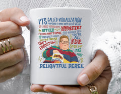 Delightful Derek Mug - TV Parody Design - Free UK Tracked Postage