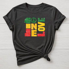 Music T-Shirt : One Love Design, Gildan Softstyle