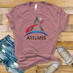Moon Mission T-Shirt : Artemis Design, Gildan Softstyle