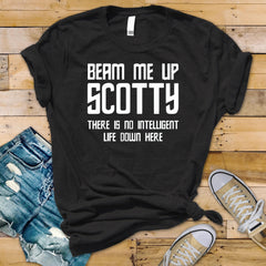 Sci-Fi Parody T-Shirt : Beam Me Up Design, Gildan Softstyle