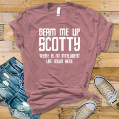 Sci-Fi Parody T-Shirt : Beam Me Up Design, Gildan Softstyle