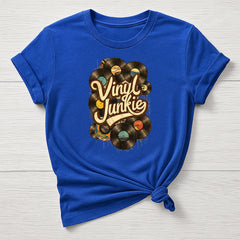 Music T-Shirt : Vinyl Junkie Design, Gildan Softstyle