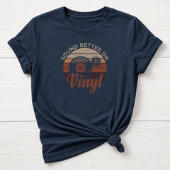 Music T-Shirt : Sound Better on Vinyl Design, Gildan Softstyle