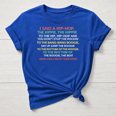 Music T-Shirt : Hip-Hop When Lyrics Meant Something Design, Gildan Softstyle