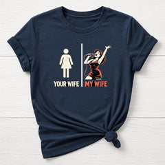 Rock Music T-Shirt : My Wife, Your Wife Design, Gildan Softstyle