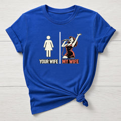 Rock Music T-Shirt : My Wife, Your Wife Design, Gildan Softstyle