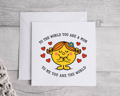 Mothers Day Card - World Mum Design