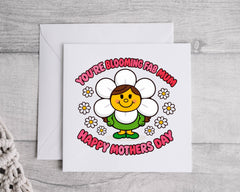 Mothers Day Card - Blooming Fab Mum Design